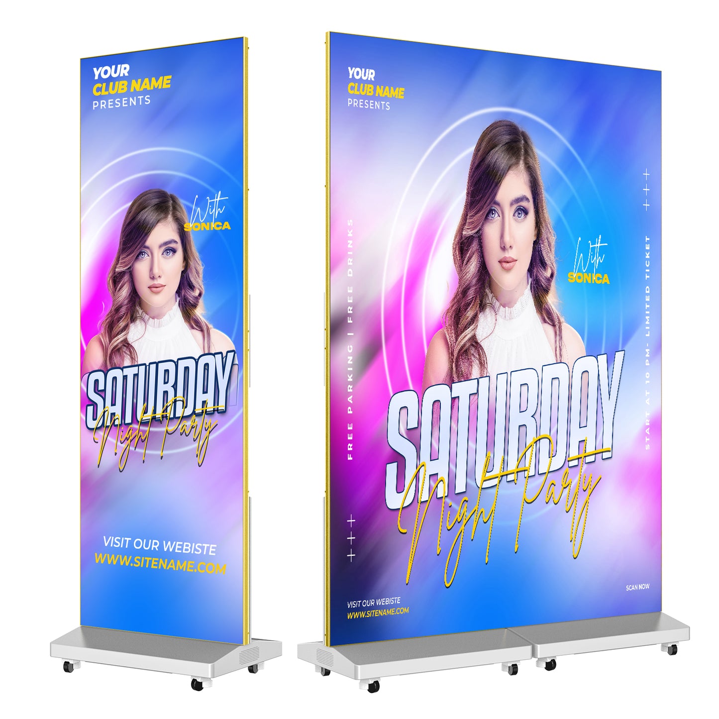 MWE Indoor LED Digital Signage Display with P1.86